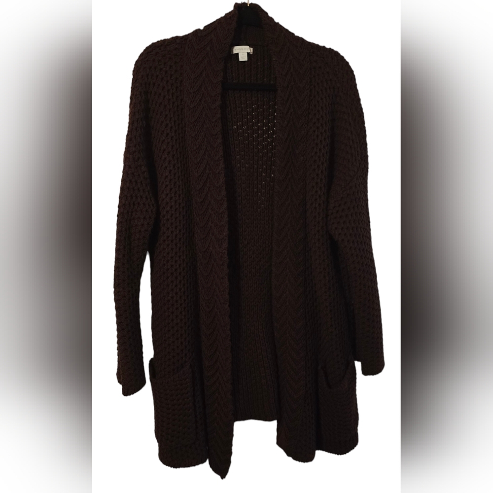 XL New York & Company plum colored knitted sweater
